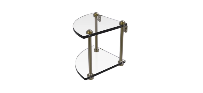 Corner Glass Shelves