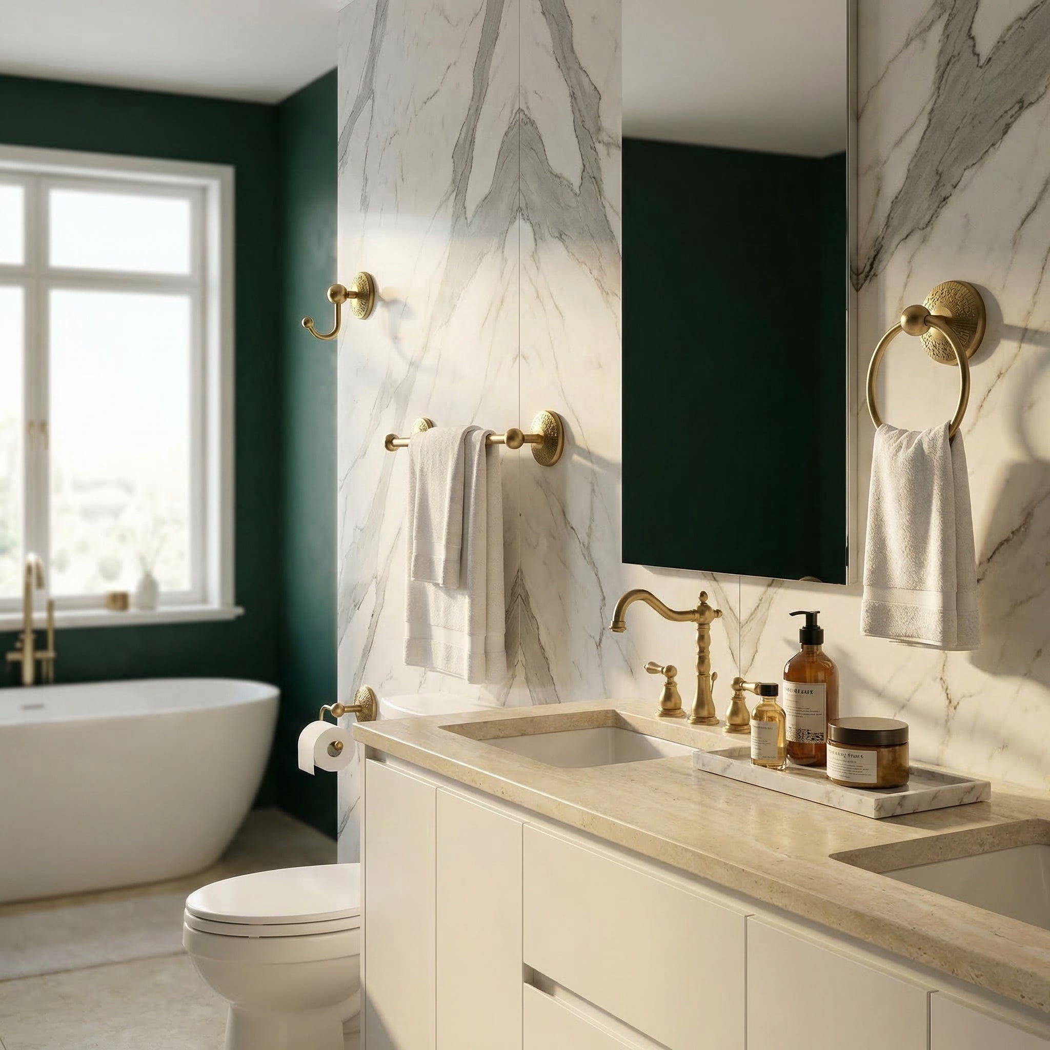 Prestige Monte Carlo Collection - Hotel suite with unlacquered brass accessories