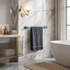 Continental Collection Towel Bar with Grooved Accents