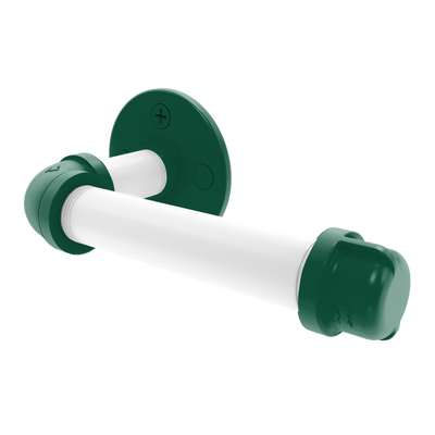 Gridiron Collection European Style Toilet Tissue Holder New York Green and White Edition