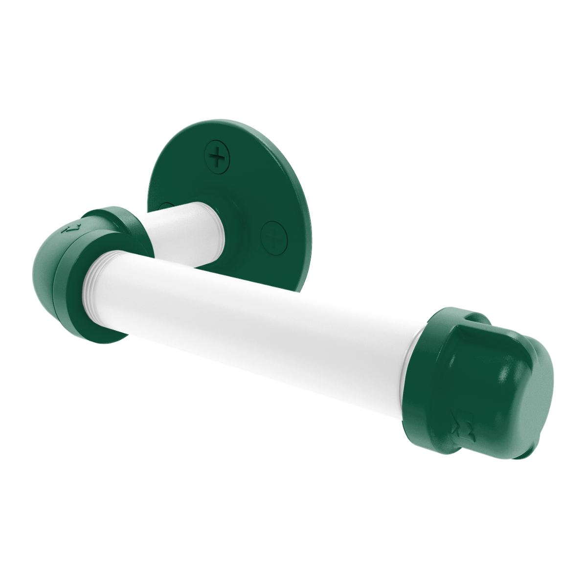 Gridiron Collection European Style Toilet Tissue Holder New York Green and White Edition