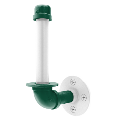 Gridiron Collection Upright Toilet Paper Holder New York Green and White Edition