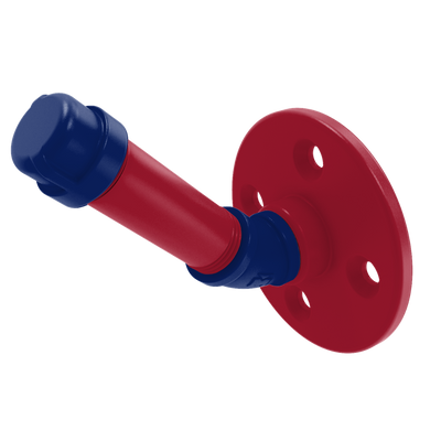 Gridiron Collection Single Robe Hook New York Blue and Red Edition