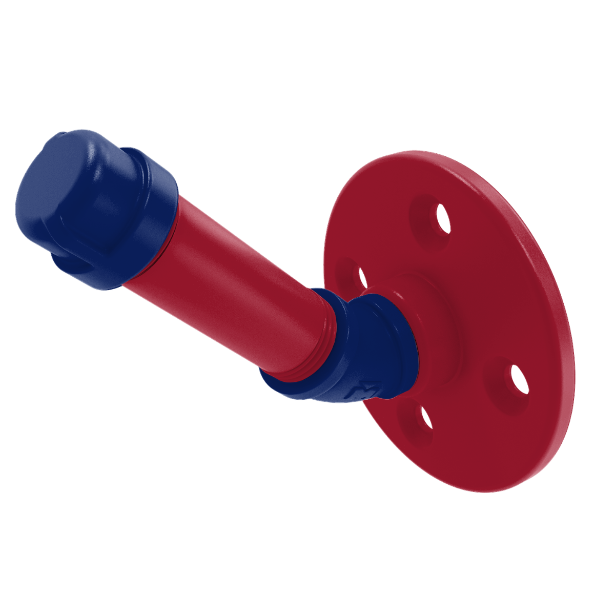 Gridiron Collection Single Robe Hook New York Blue and Red Edition