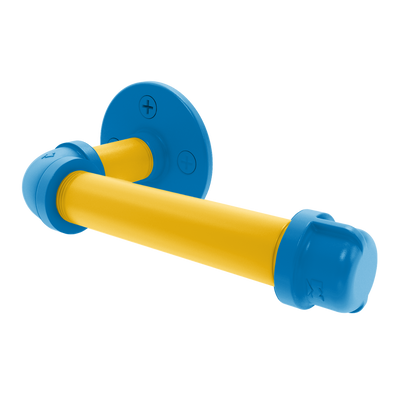 Gridiron Collection European Style Toilet Tissue Holder Los Angeles Blue and Gold Edition
