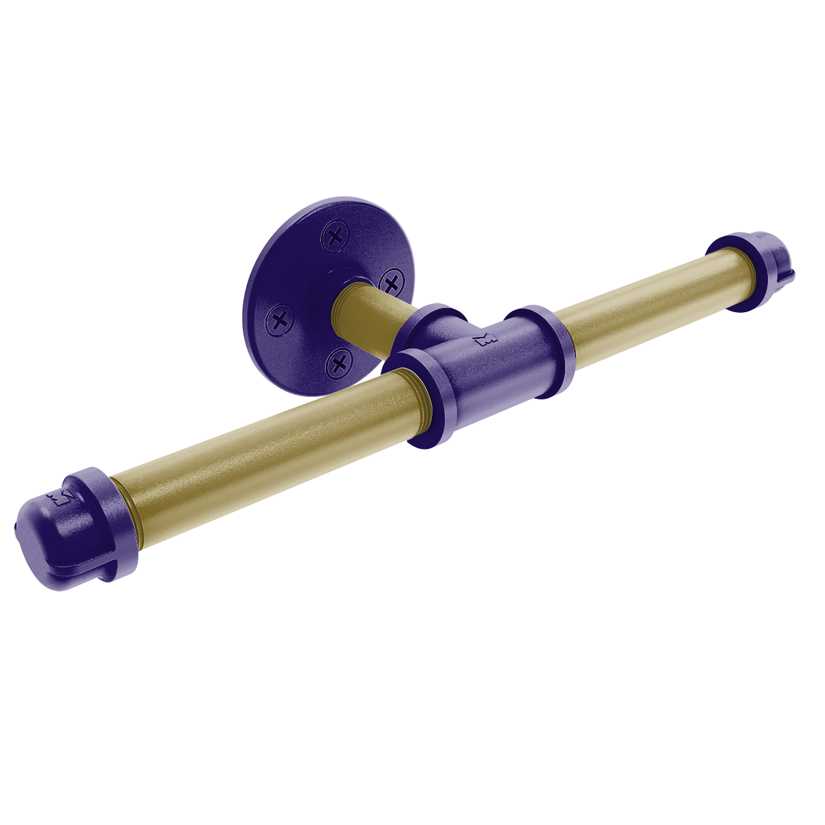 Gridiron Collection Double Roll Toilet Paper Holder Baltimore Edition