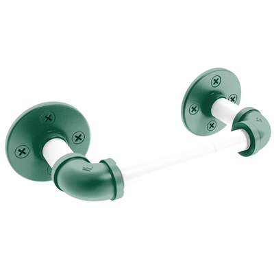 Gridiron Collection 2 Post Toilet Paper Holder New York Green and White Edition