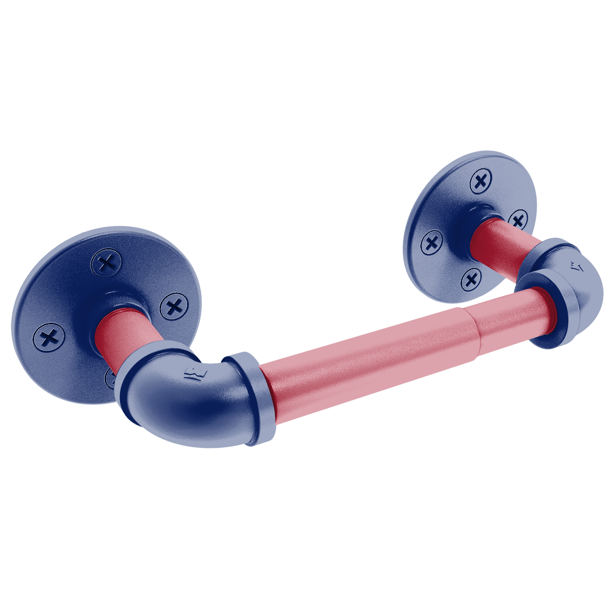 Gridiron Collection 2 Post Toilet Paper Holder New York Blue and Red Edition