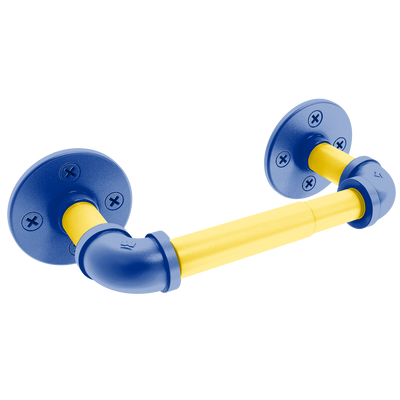 Gridiron Collection 2 Post Toilet Paper Holder Los Angeles Blue and Yellow Edition