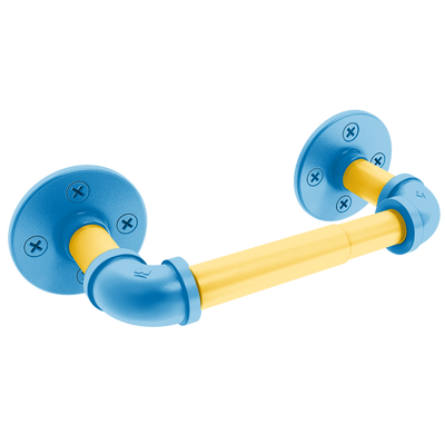 Gridiron Collection 2 Post Toilet Paper Holder Los Angeles Blue and Gold Edition