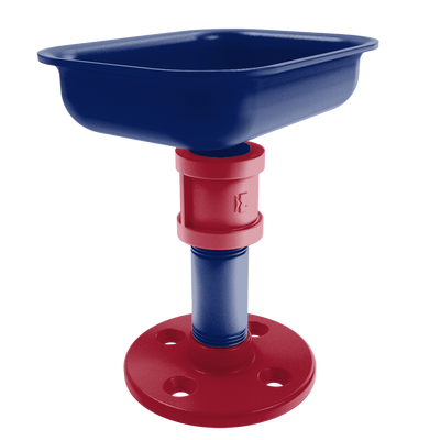 Gridiron Collection Vanity Top Soap Dish New York Blue and Red Edition