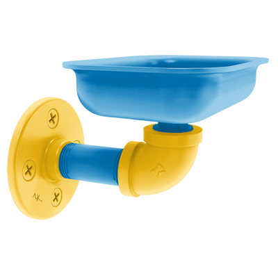 Gridiron Collection Wall Mounted Soap Dish Los Angeles Blue and Gold Edition