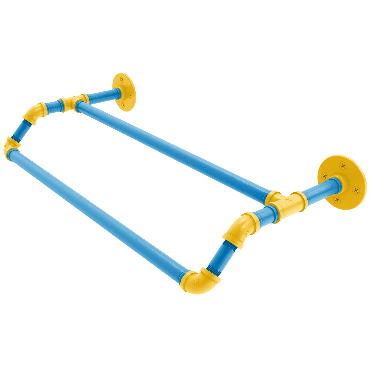 Gridiron Collection Double Towel Bar Los Angeles Blue and Gold Edition