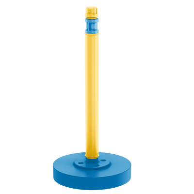 Gridiron Collection Countertop Paper Towel Stand Los Angeles Blue and Gold Edition