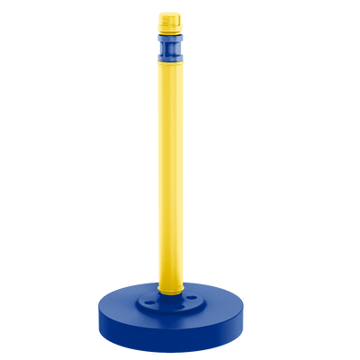 Gridiron Collection Countertop Paper Towel Stand Los Angeles Blue and Yellow Edition