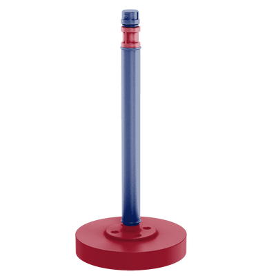 Gridiron Collection Countertop Paper Towel Stand New York Blue and Red Edition