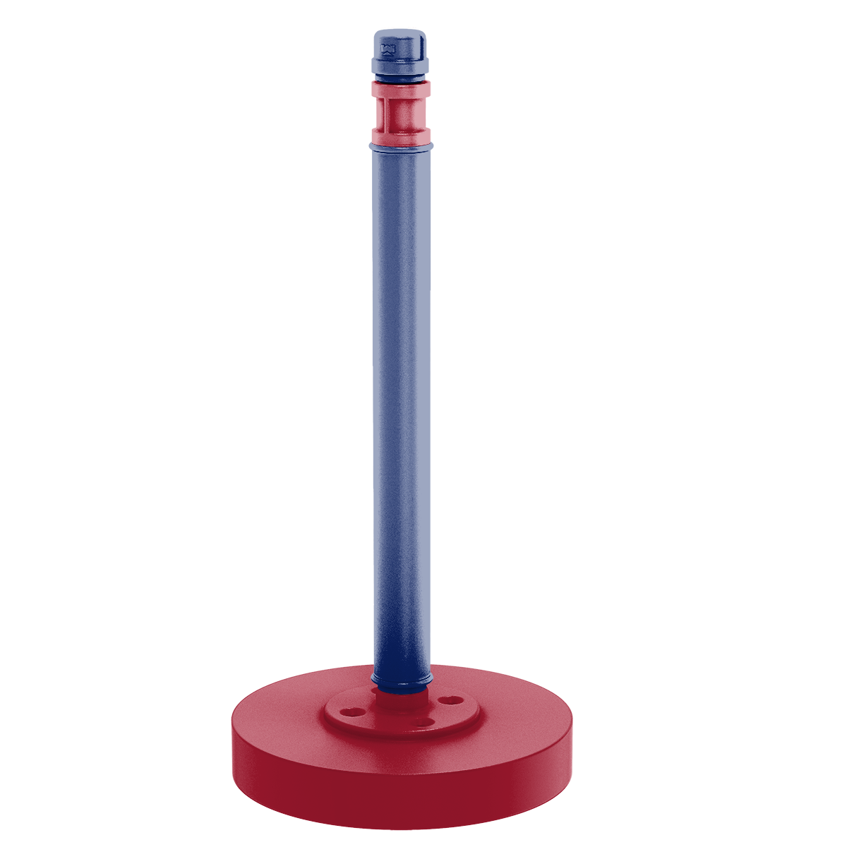 Gridiron Collection Countertop Paper Towel Stand New York Blue and Red Edition