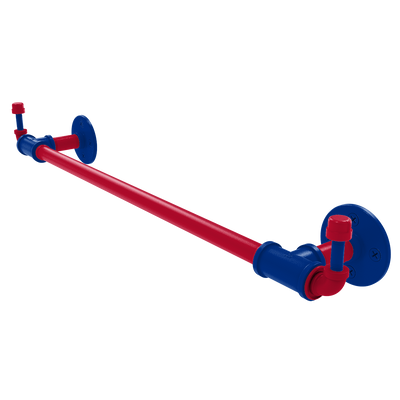 Gridiron Collection Towel Bar with Integrated Hooks Buffalo Edition