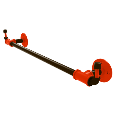 Gridiron Collection Towel Bar with Integrated Hooks Cleveland Edition
