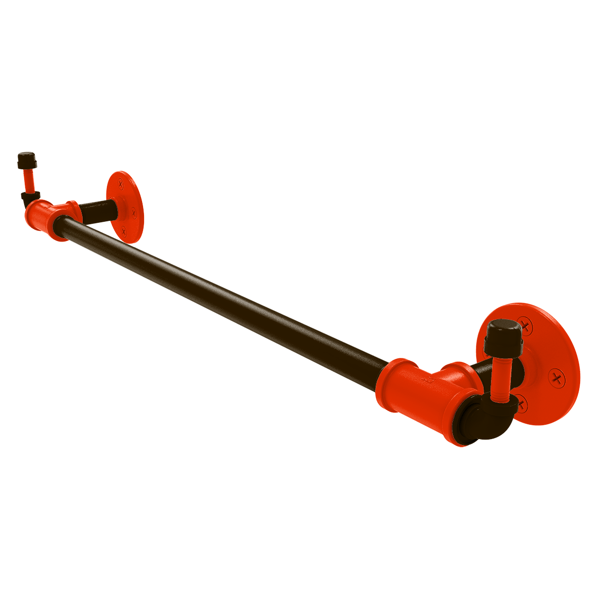 Gridiron Collection Towel Bar with Integrated Hooks Cleveland Edition