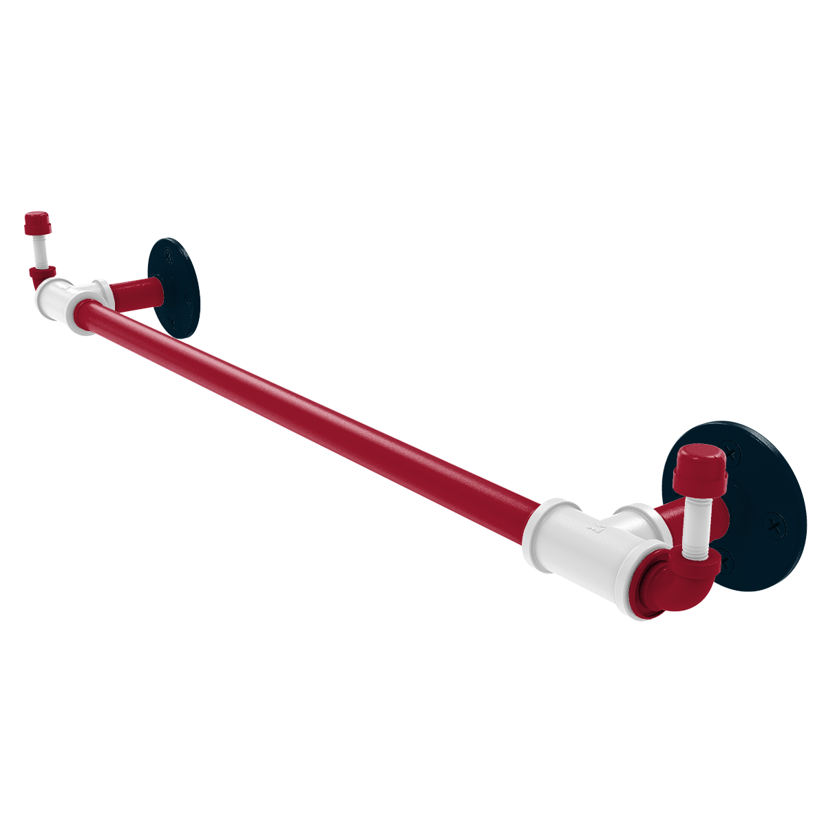 Gridiron Collection Towel Bar with Integrated Hooks Houston Edition