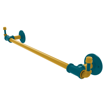 Gridiron Collection Towel Bar with Integrated Hooks Jacksonville Edition
