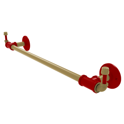 Gridiron Collection Towel Bar with Integrated Hooks San Francisco Edition