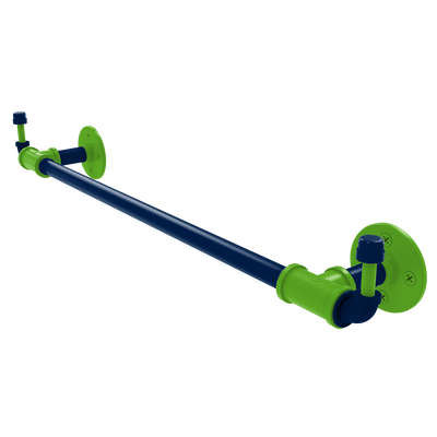 Gridiron Collection Towel Bar with Integrated Hooks Seattle Edition