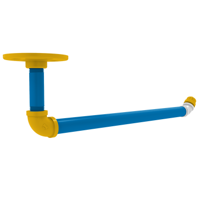 Gridiron Collection Under Cabinet Paper Towel Holder Los Angeles Blue and Gold Edition