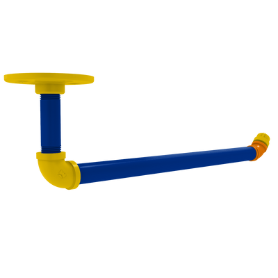 Gridiron Collection Under Cabinet Paper Towel Holder Los Angeles Blue and Yellow Edition