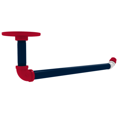 Gridiron Collection Under Cabinet Paper Towel Holder New England Edition