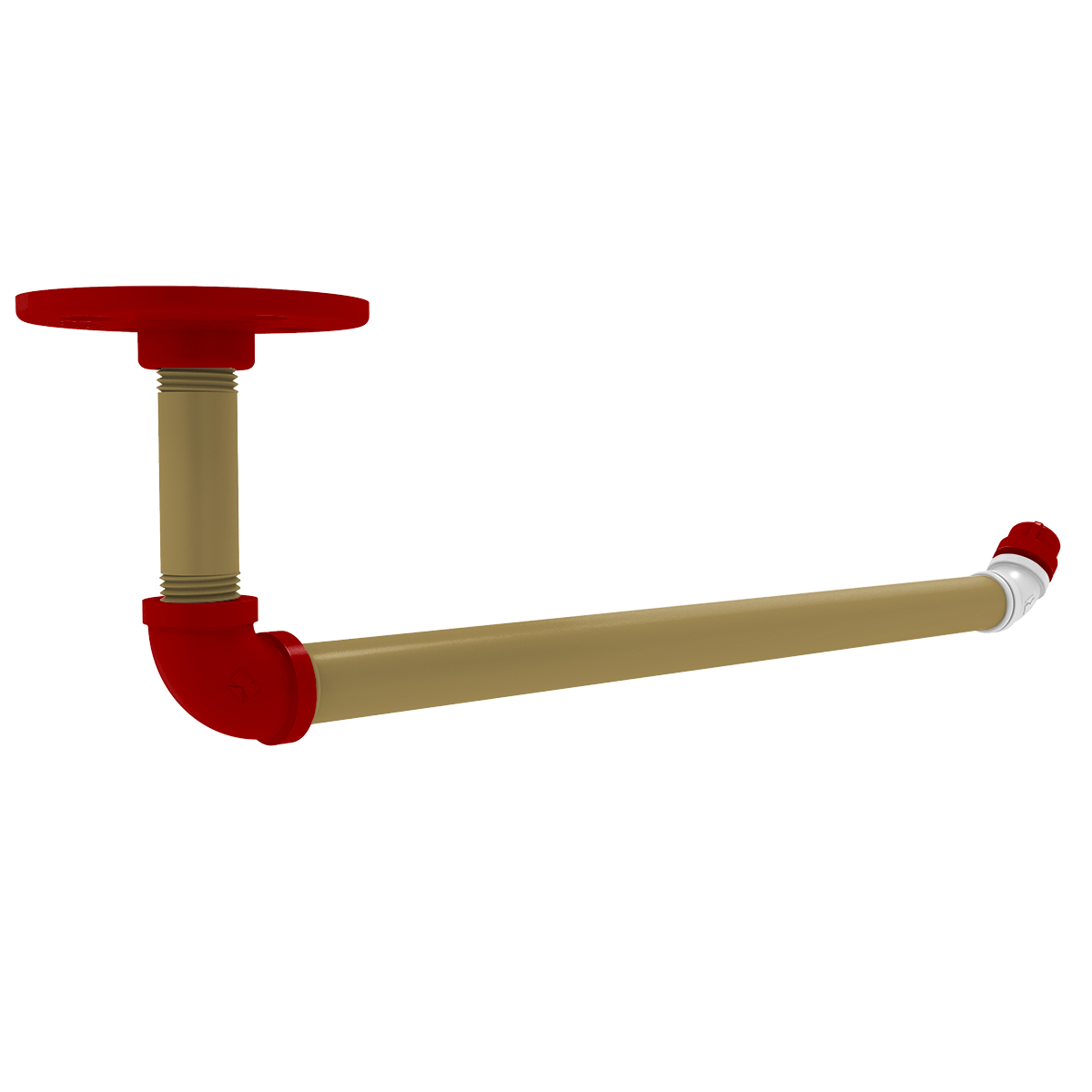 Gridiron Collection Under Cabinet Paper Towel Holder San Francisco Edition