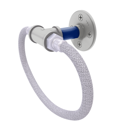 Gridiron Collection Towel Ring with Stainless Steel Braided Ring Dallas Edition