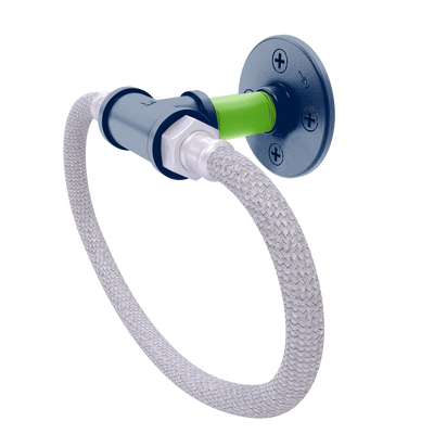 Gridiron Collection Towel Ring with Stainless Steel Braided Ring Seattle Edition