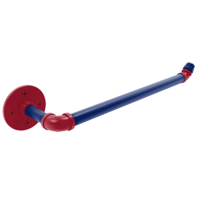 Gridiron Collection Wall Mounted Paper Towel Holder New York Blue and Red Edition
