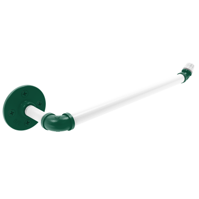 Gridiron Collection Wall Mounted Paper Towel Holder New York Green and White Edition