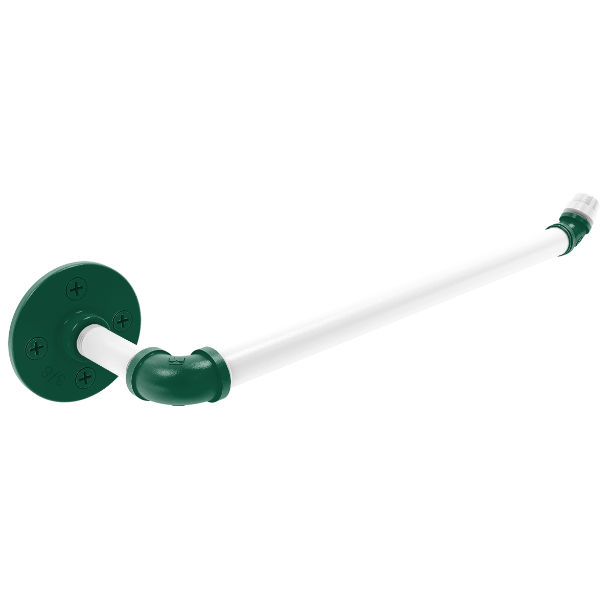 Gridiron Collection Wall Mounted Paper Towel Holder New York Green and White Edition