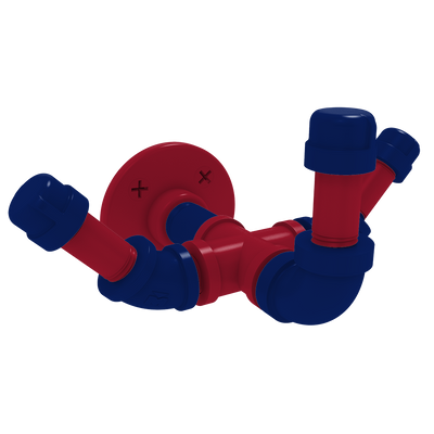 Gridiron Collection Triple Hook New York Blue and Red Edition