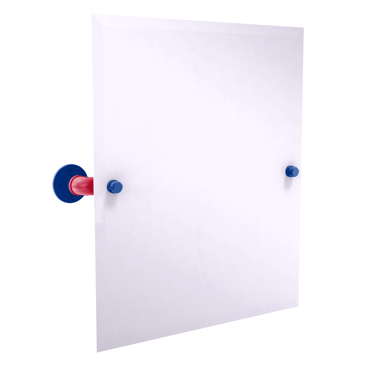 Gridiron Collection Frameless Rectangular Wall Mounted Tilt Mirror Buffalo Edition