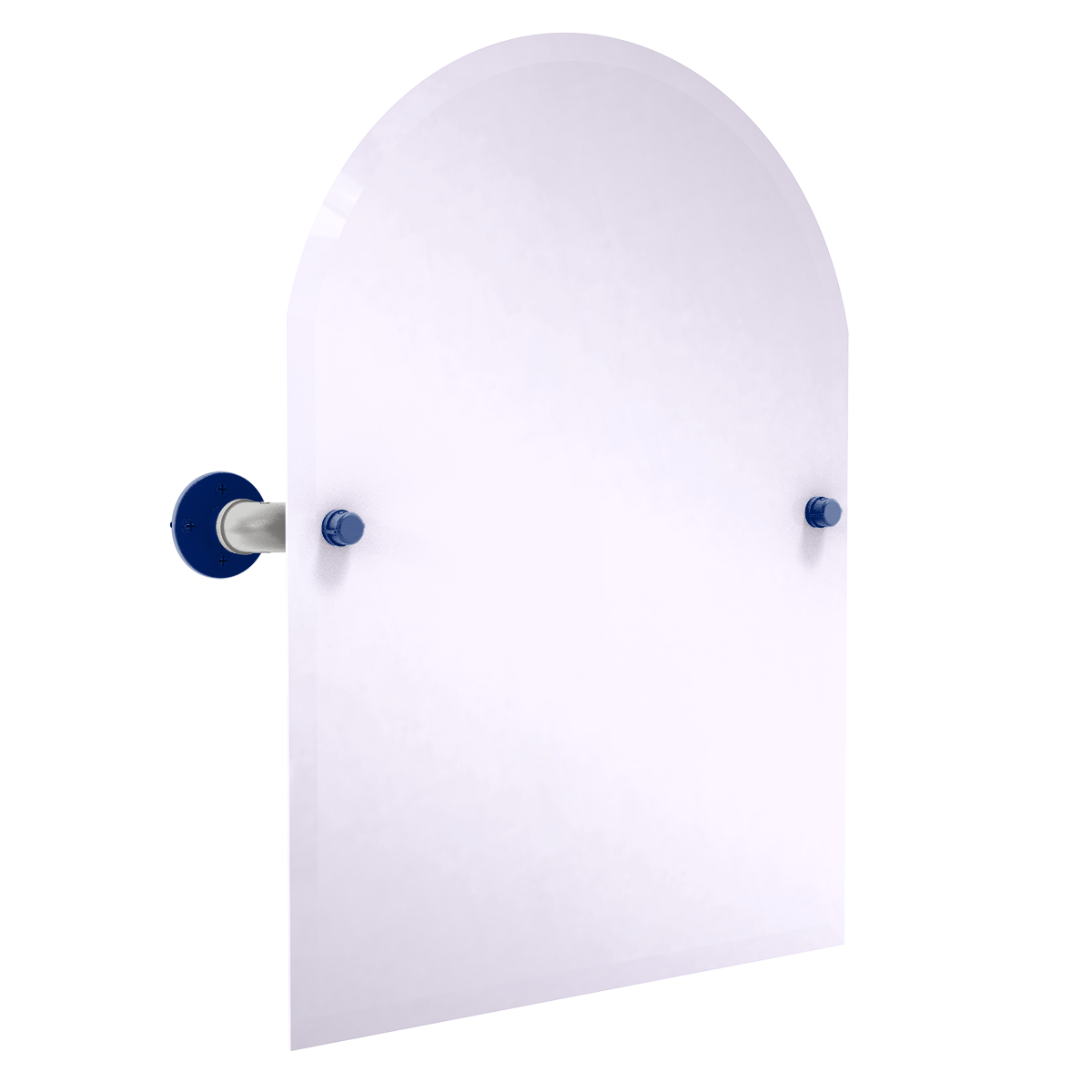 Gridiron Collection Frameless Arched Top Wall Mounted Tilt Mirror Dallas Edition