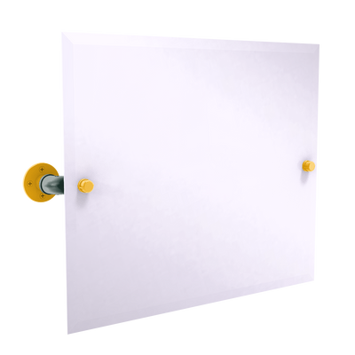 Gridiron Collection Landscape Rectangular Wall Mounted Tilt Mirror Green Bay Edition