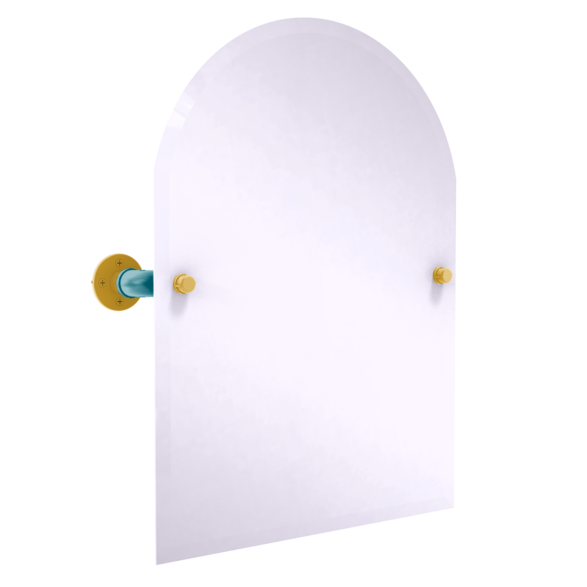 Gridiron Collection Frameless Arched Top Wall Mounted Tilt Mirror Jacksonville Edition