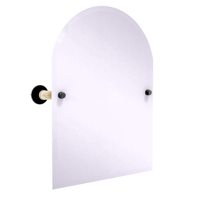 Gridiron Collection Frameless Arched Top Wall Mounted Tilt Mirror New Orleans Edition