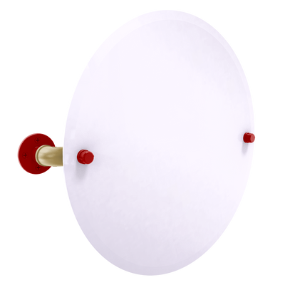 Gridiron Collection Frameless Oval Wall Mounted Tilt Mirror San Francisco Edition