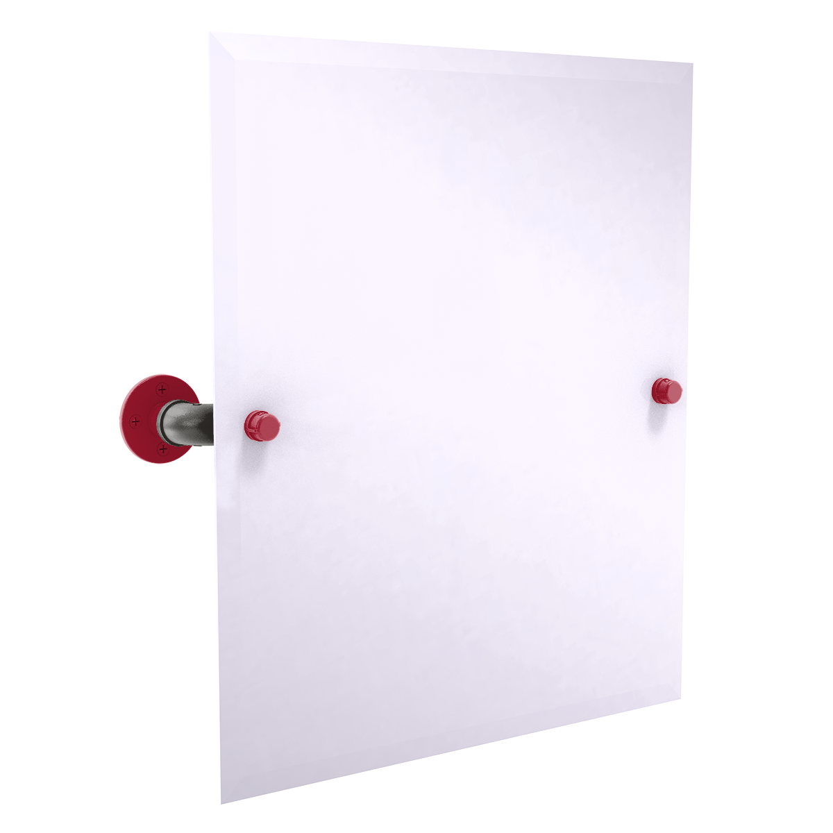 Gridiron Collection Frameless Rectangular Wall Mounted Tilt Mirror Tampa Bay Edition