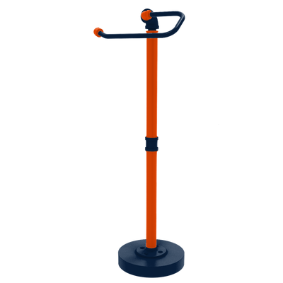 Gridiron Collection Freestanding Euro Style Toilet Tissue Stand Denver Edition