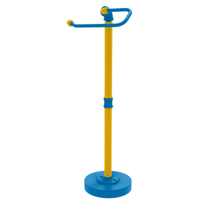 Gridiron Collection Freestanding Euro Style Toilet Tissue Stand Los Angeles Blue and Gold Edition