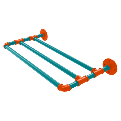 Gridiron Collection Wall Mounted Towel Shelf Miami Edition