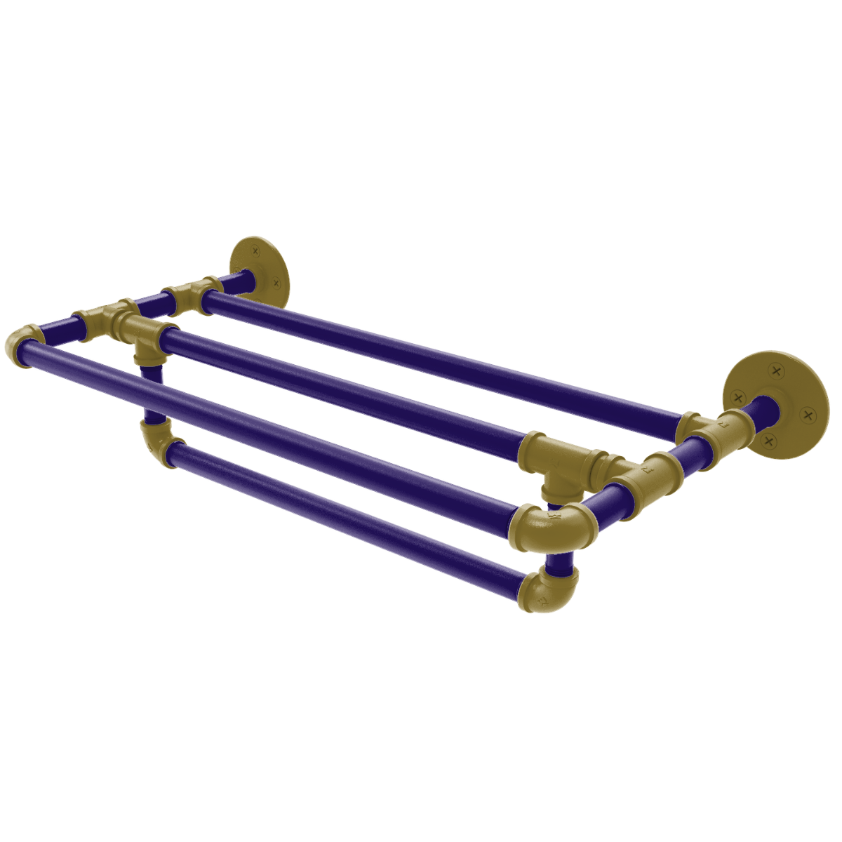 Gridiron Collection Wall Mounted Towel Shelf with Towel Bar Baltimore Edition