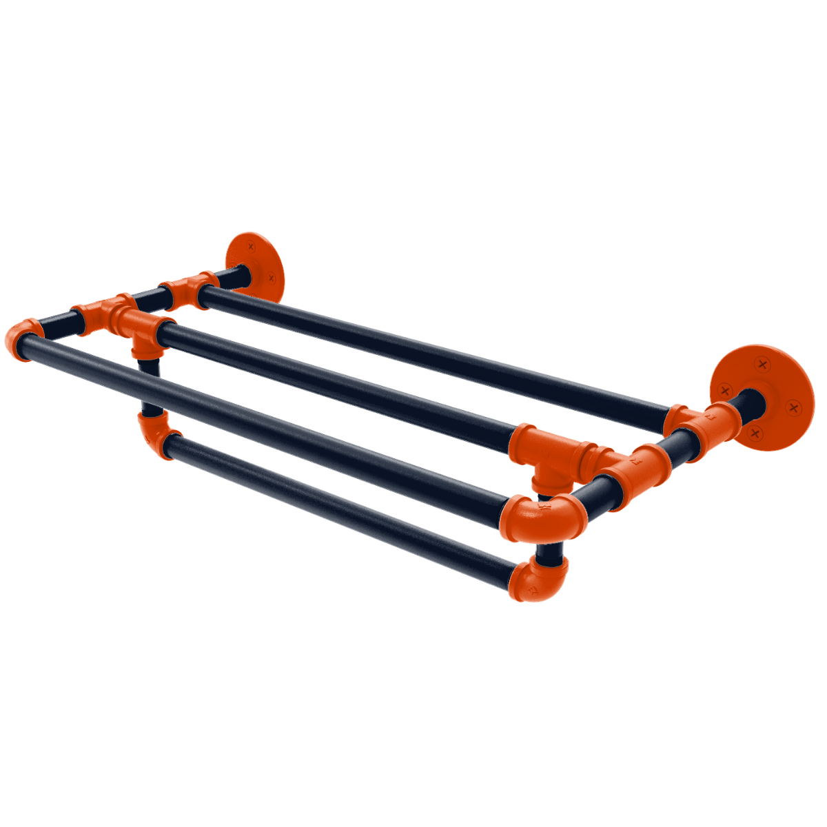 Gridiron Collection Wall Mounted Towel Shelf with Towel Bar Chicago Edition